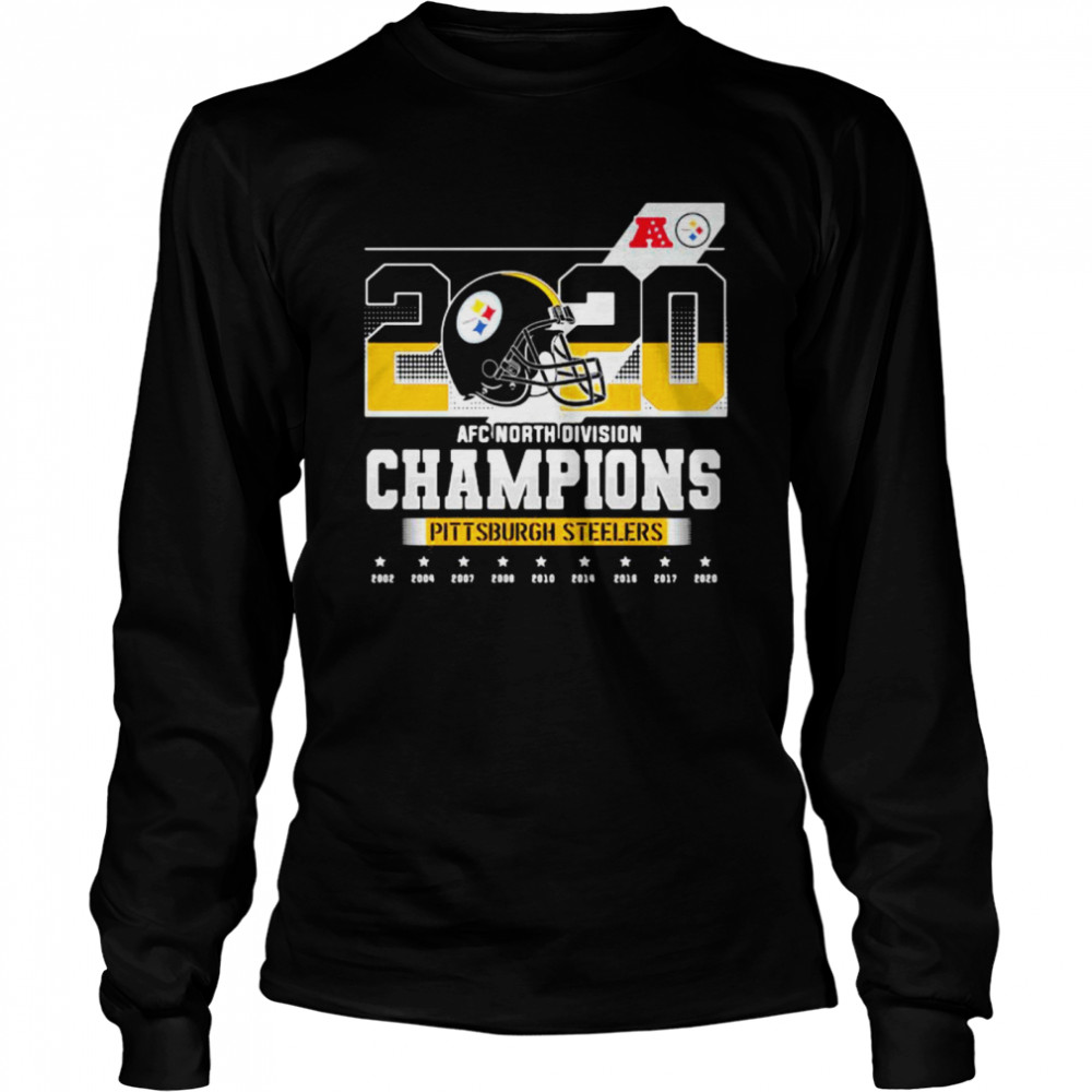 2020 Afc North Division Champions Pittsburgh Steelers Long Sleeved T-shirt