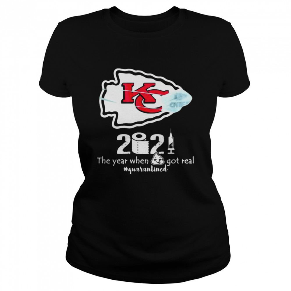 2020 The Year When Got Real Quarantined Chiefs Covid 19 Classic Women's T-shirt