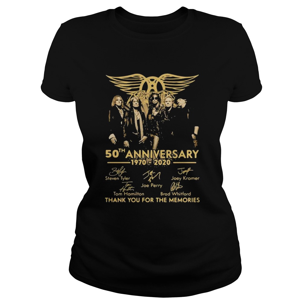 50th Anniversary 1970 2020 Thank You For The Memories Signature Classic Ladies