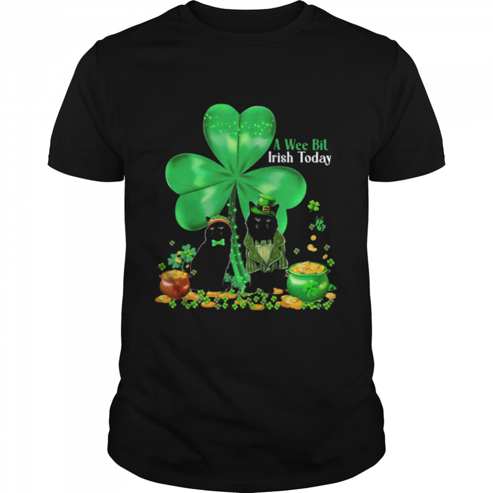 A Wee Bil Irish Today Cat Lucky Grass shirt