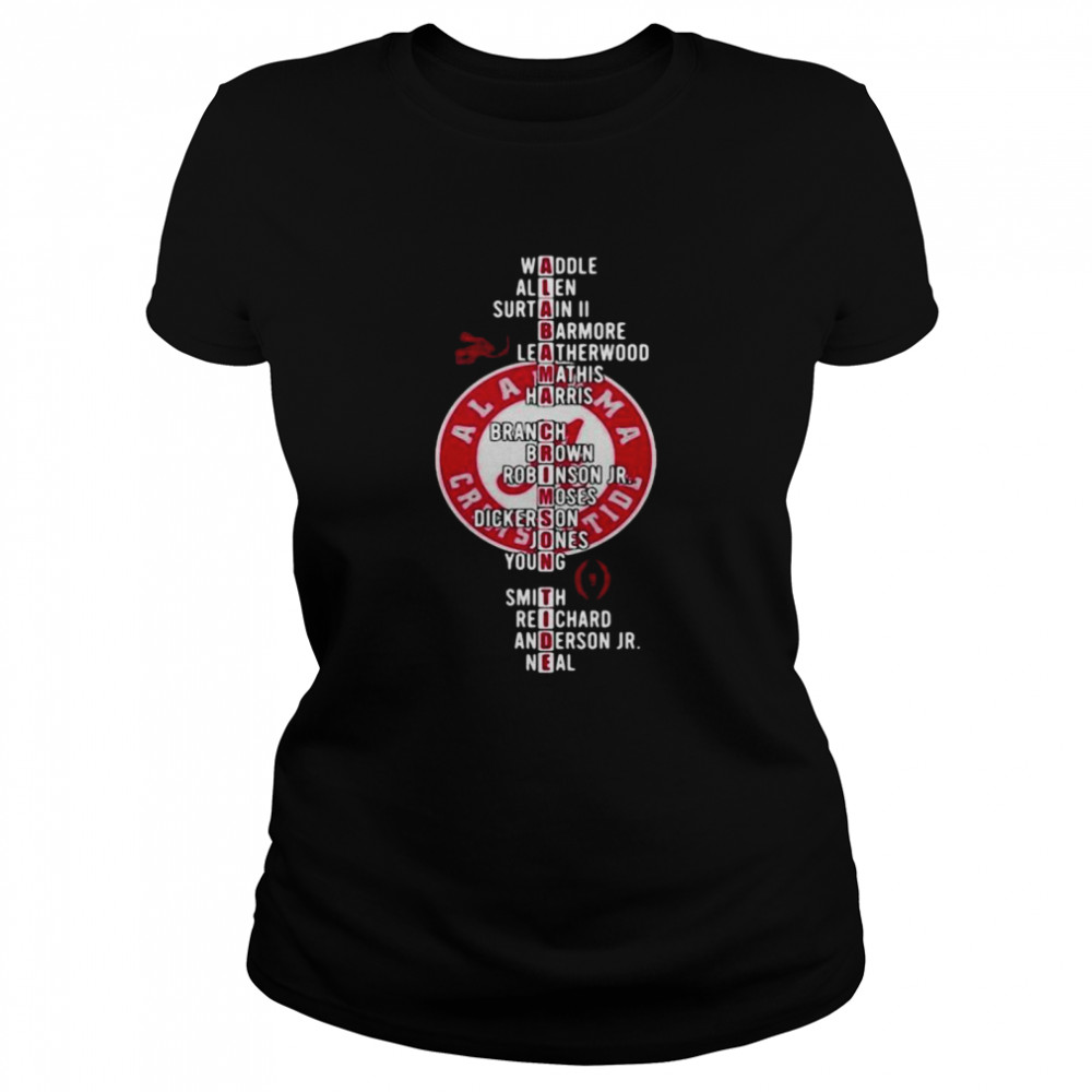 Alabama Crimson Tide Player Team Name Classic Women's T-shirt