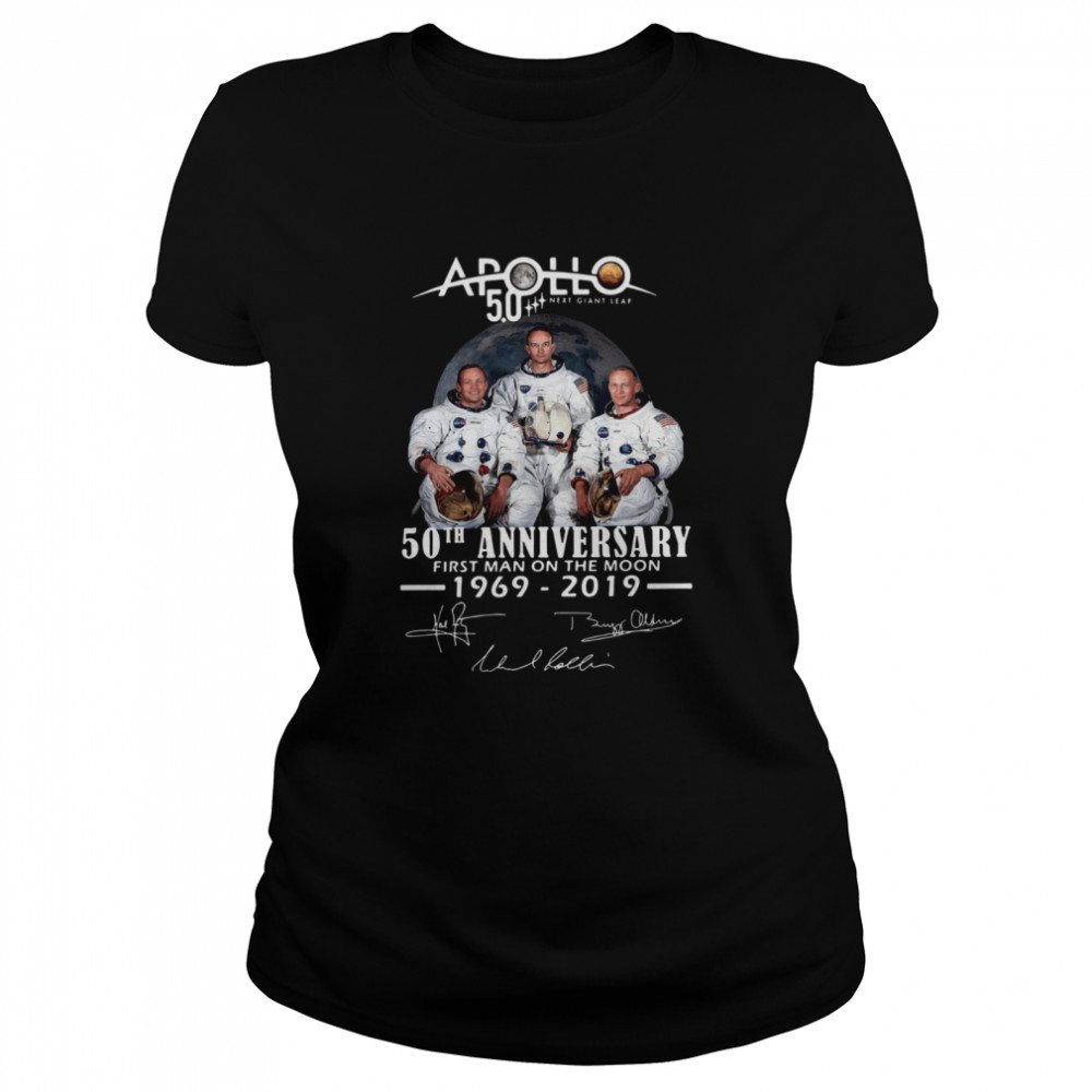 Apollo Next Giant Leap 52 Years Thank You For The Memories Signatures Classic Women's T-shirt