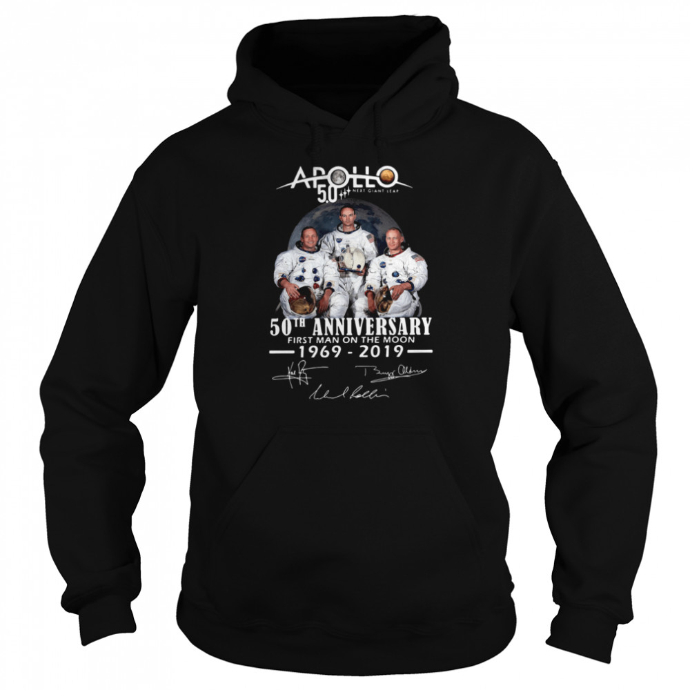 Apollo Next Giant Leap 52 Years Thank You For The Memories Signatures Unisex Hoodie