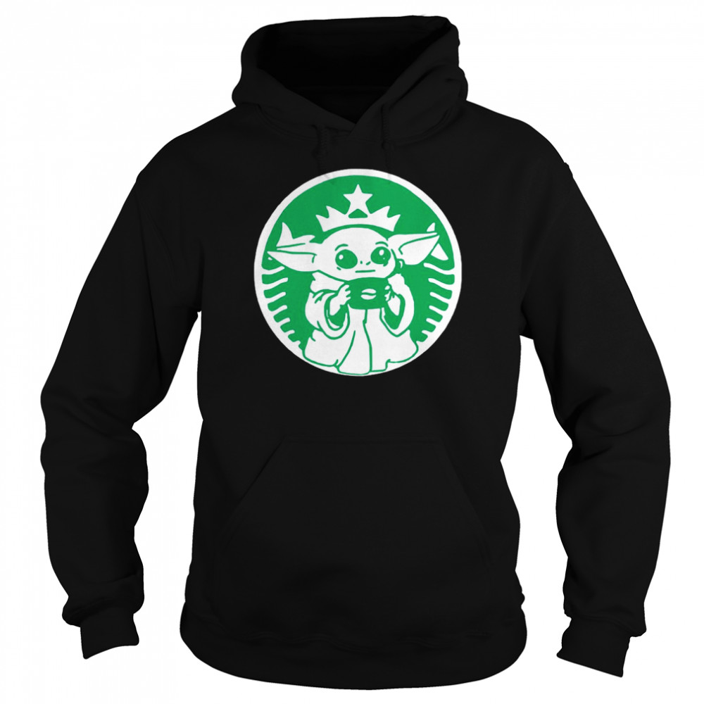 Baby Yoda Star Wars Coffee Starbucks Unisex Hoodie