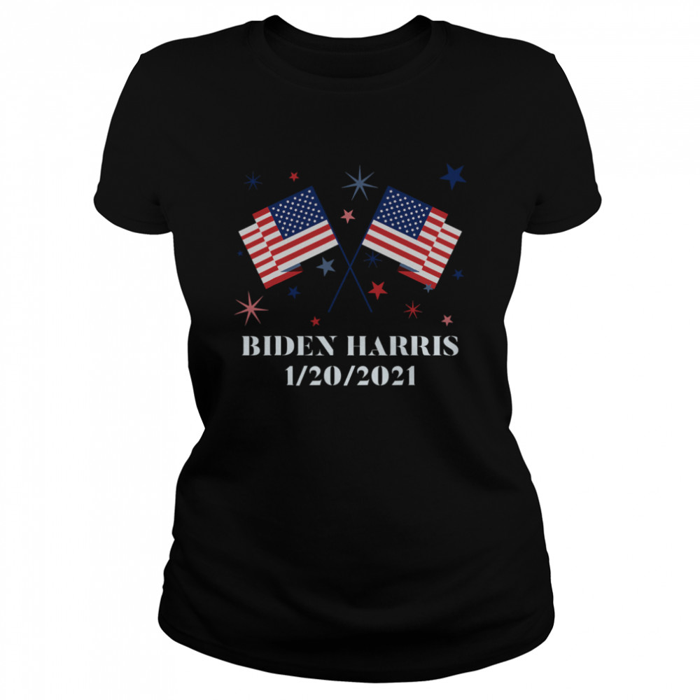 Biden Harris 1202021 Inauguration American Flags Classic Women's T-shirt
