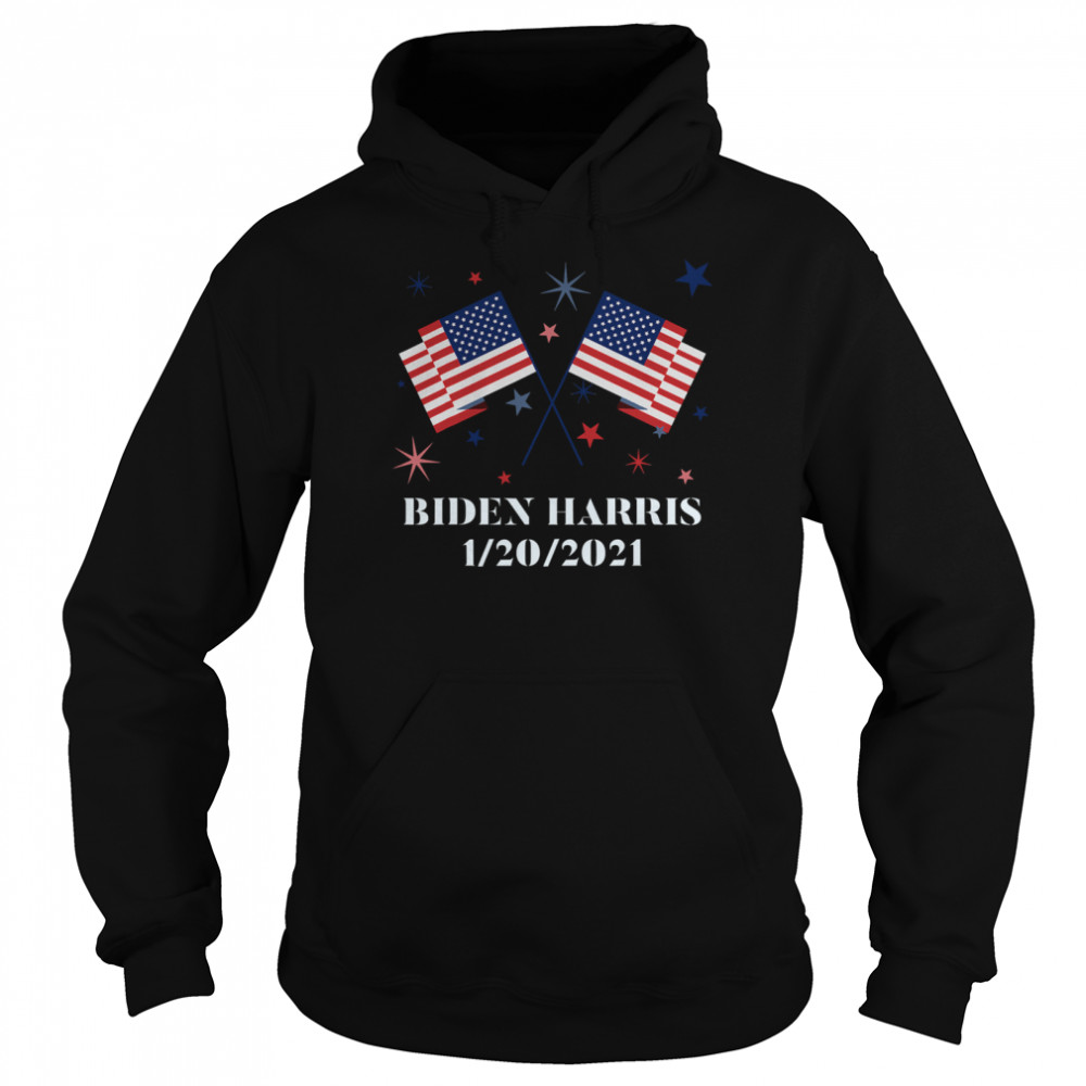 Biden Harris 1202021 Inauguration American Flags Unisex Hoodie