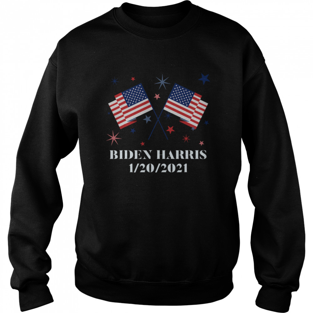 Biden Harris 1202021 Inauguration American Flags Unisex Sweatshirt