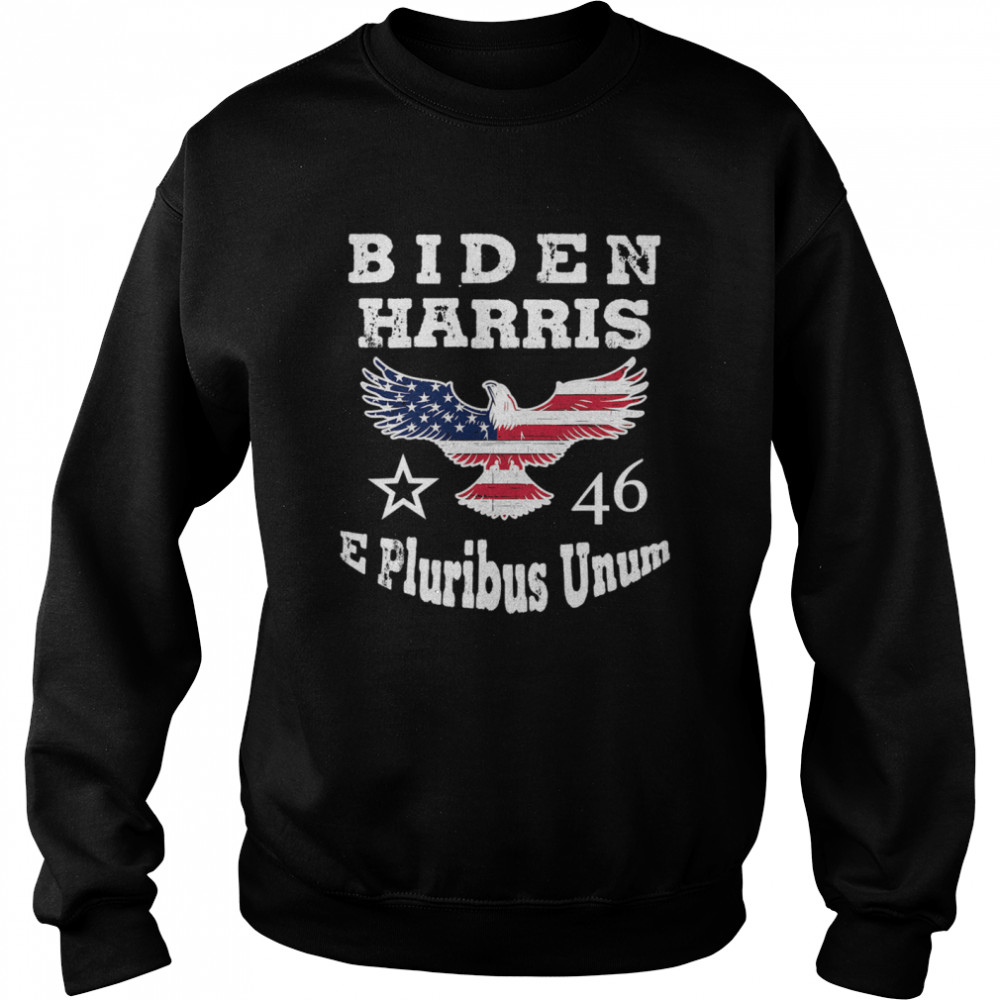 Biden Harris E Pluribus Unum 2021 Inauguration Eagle American Flag Unisex Sweatshirt