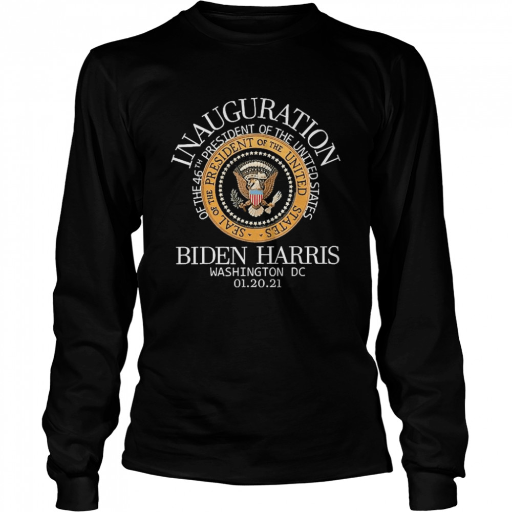 Biden Harris President Inauguration 2021 Presidential Seal Long Sleeved T-shirt