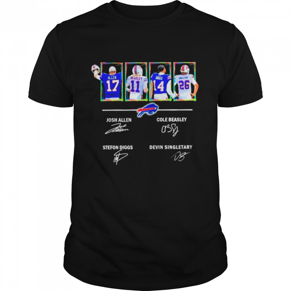 Buffalo Bills Allen Beasley Diggs And Singletary Signatures shirt