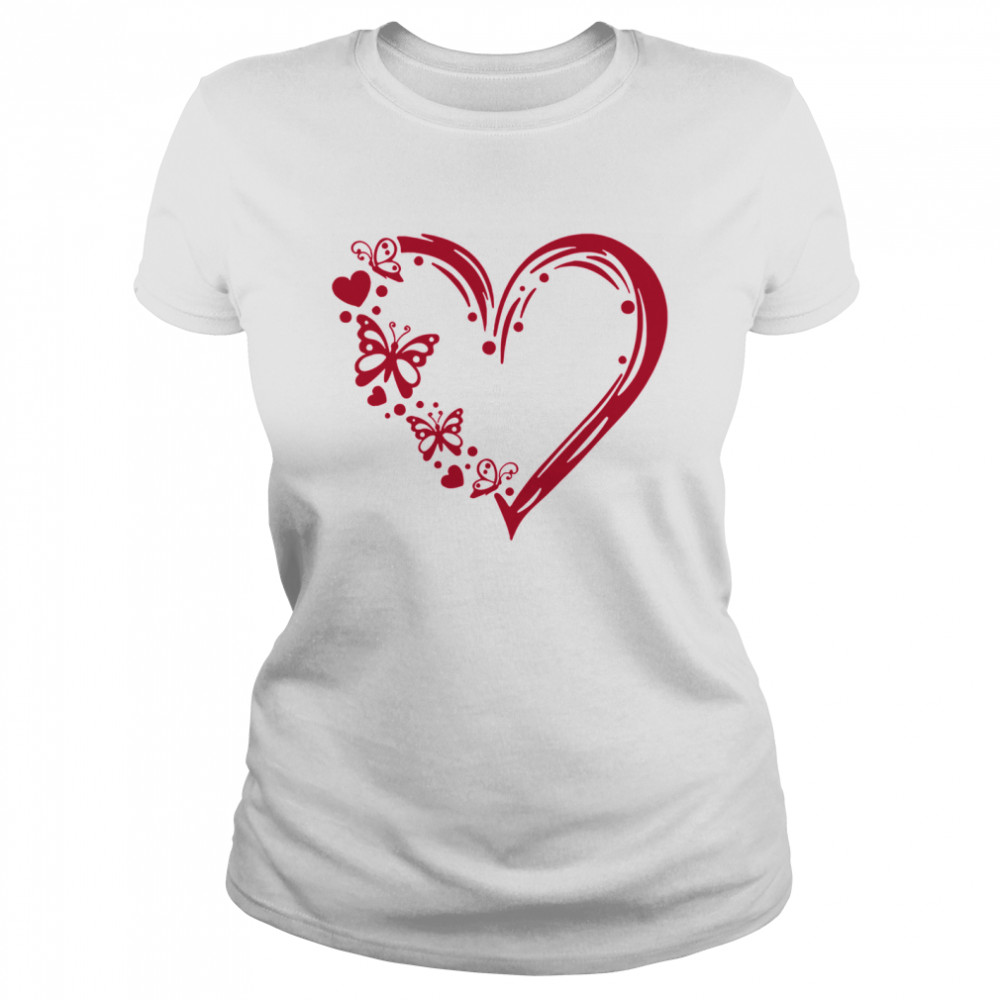 Butterfly 100 Hearts Classic Women's T-shirt