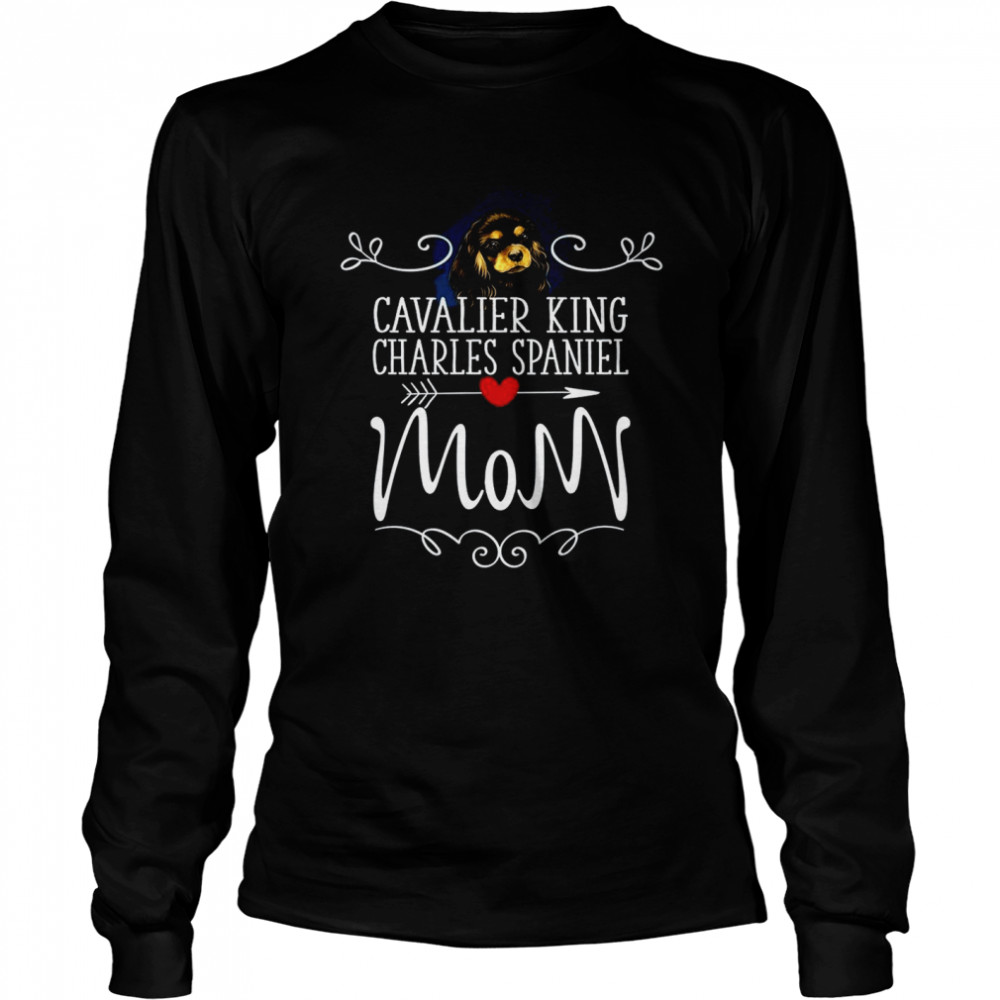 Cavalier King Charles Spaniel Mom Long Sleeved T-shirt