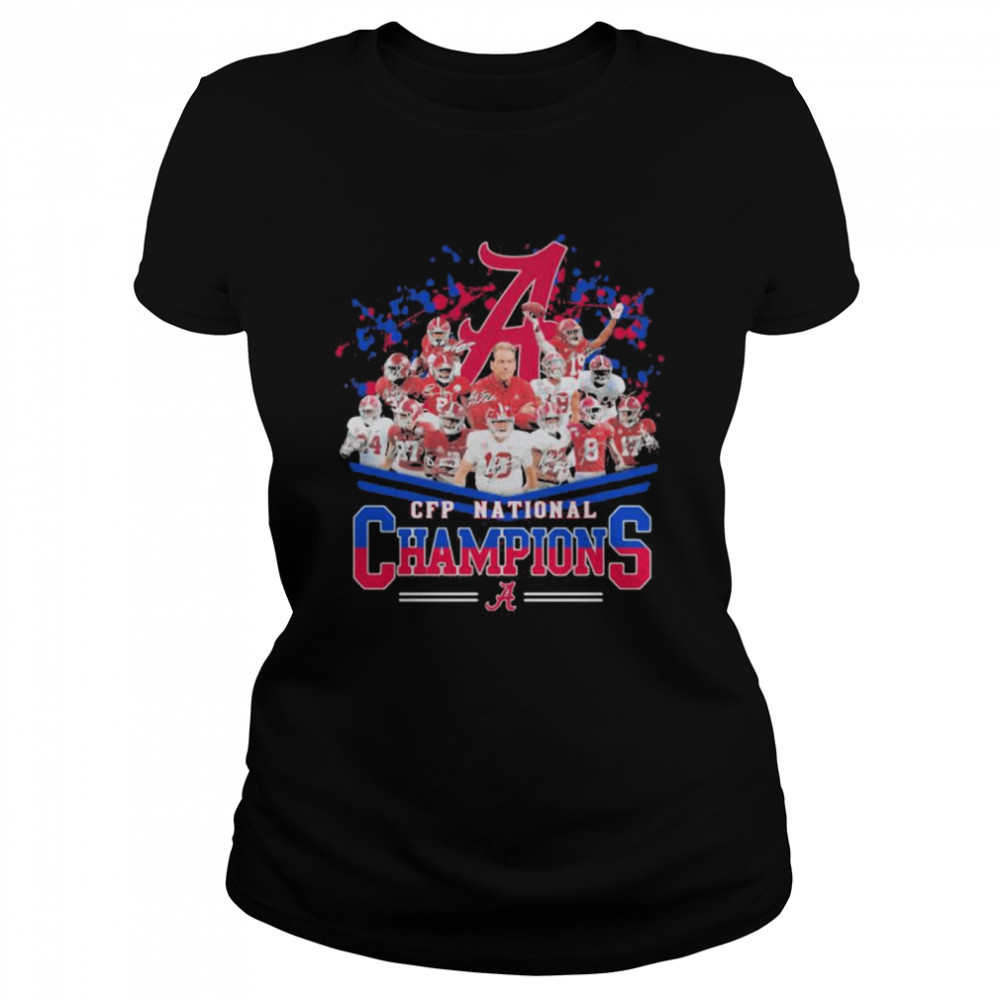 Cfp National Champions Alabama Crimson Tide Football Classic Women's T-shirt