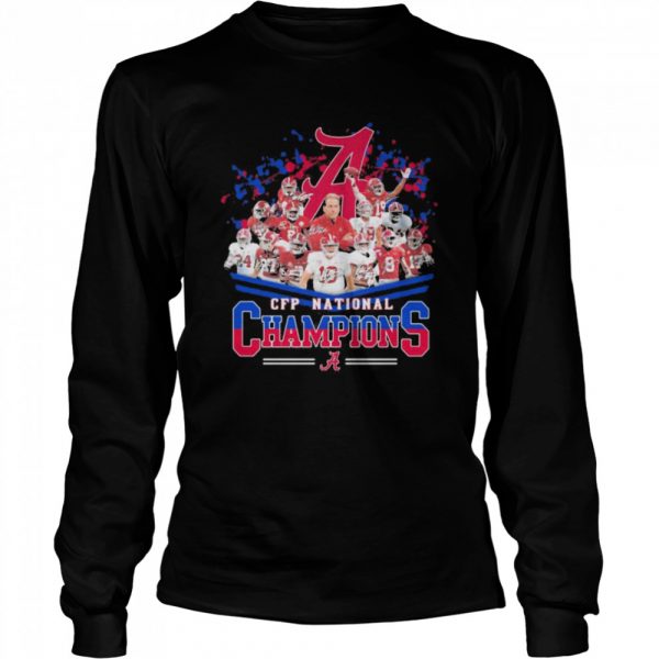 Cfp National Champions Alabama Crimson Tide Football  Long Sleeved T-shirt