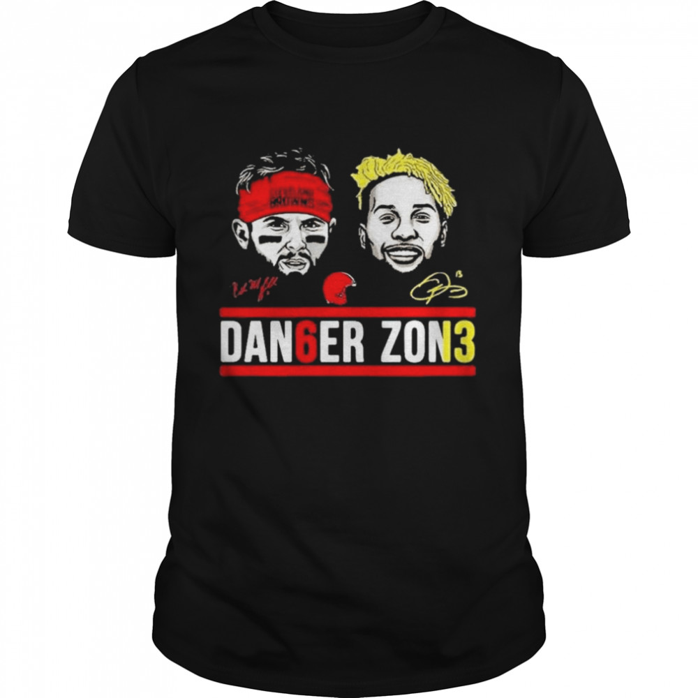 Cleveland Browns Dan6er zon3 signatures 2021 shirt