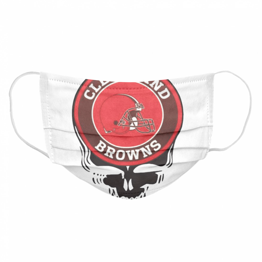 Cleveland Browns Football Skull Cloth Face Mask