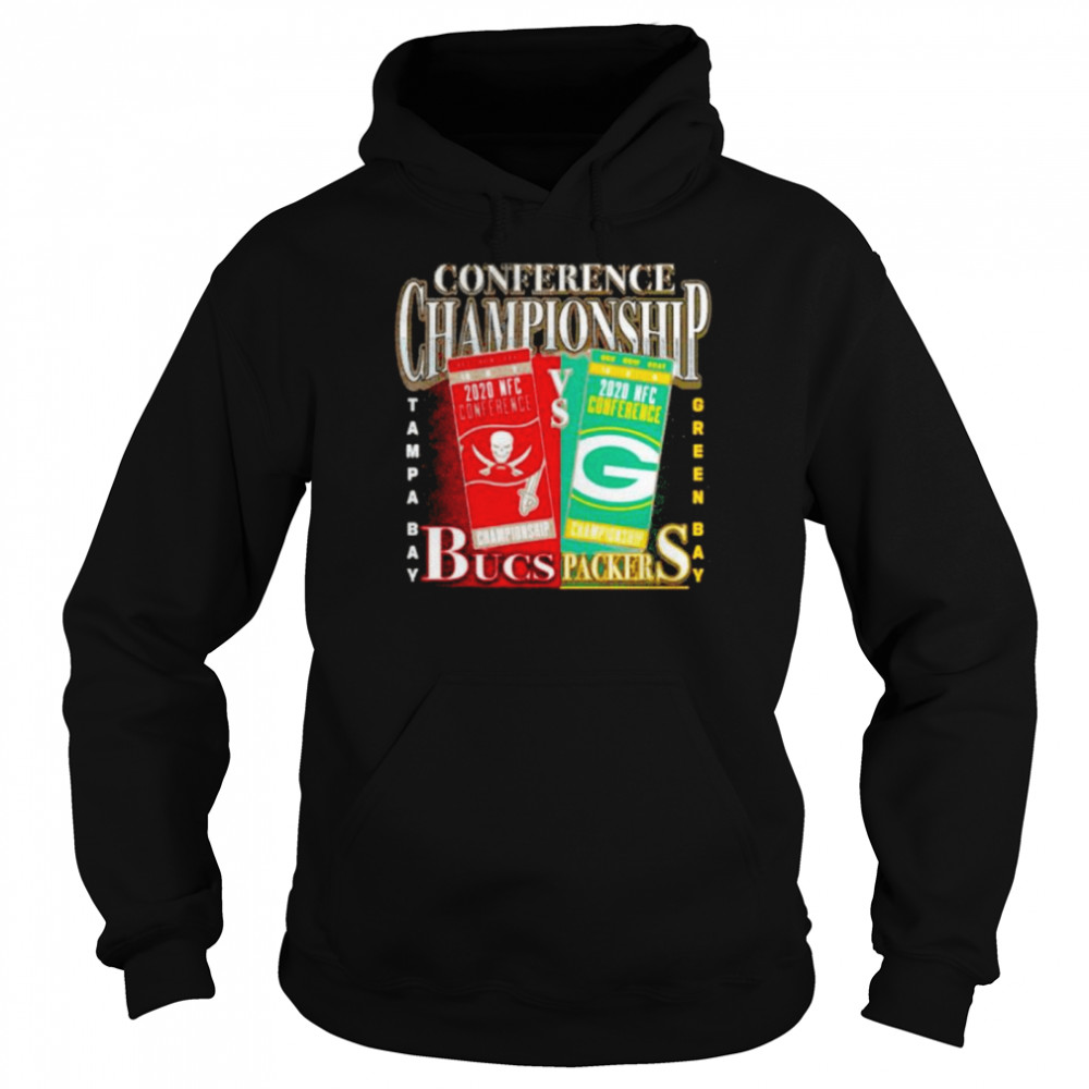 Green Bay Packers vs Tampa Bay Buccaneers 2020 NFC Conference Championship Matchup Unisex Hoodie