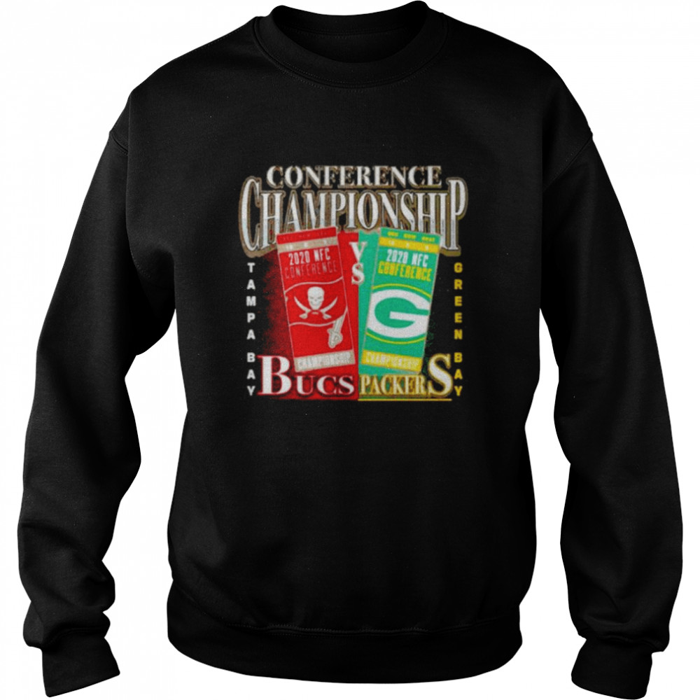 Green Bay Packers vs Tampa Bay Buccaneers 2020 NFC Conference Championship Matchup Unisex Sweatshirt
