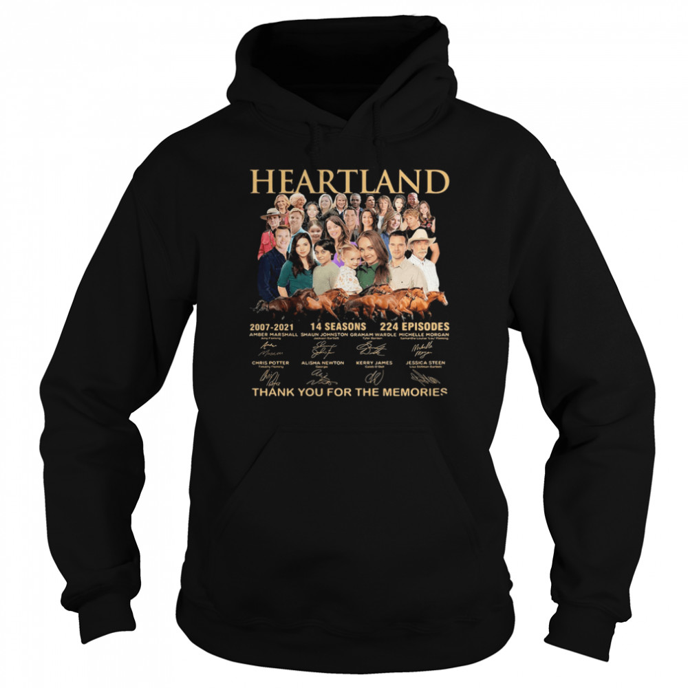Heartland thank you for the memories signatures Unisex Hoodie