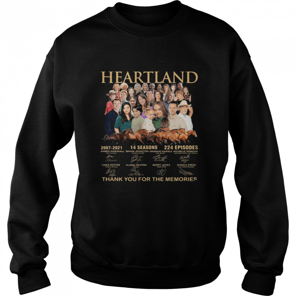 Heartland thank you for the memories signatures Unisex Sweatshirt
