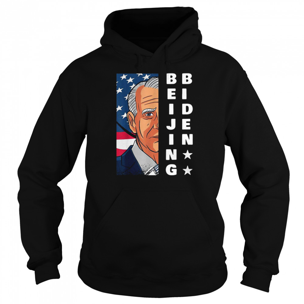 Joe Biden Is Not President American Flag Unisex Hoodie