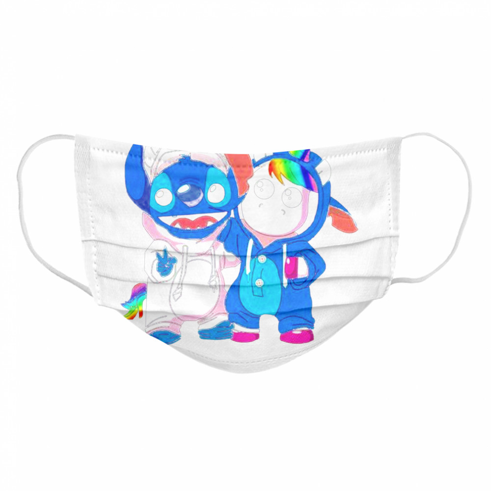 Lilo And Stitch With Unicorn 2021 Cloth Face Mask