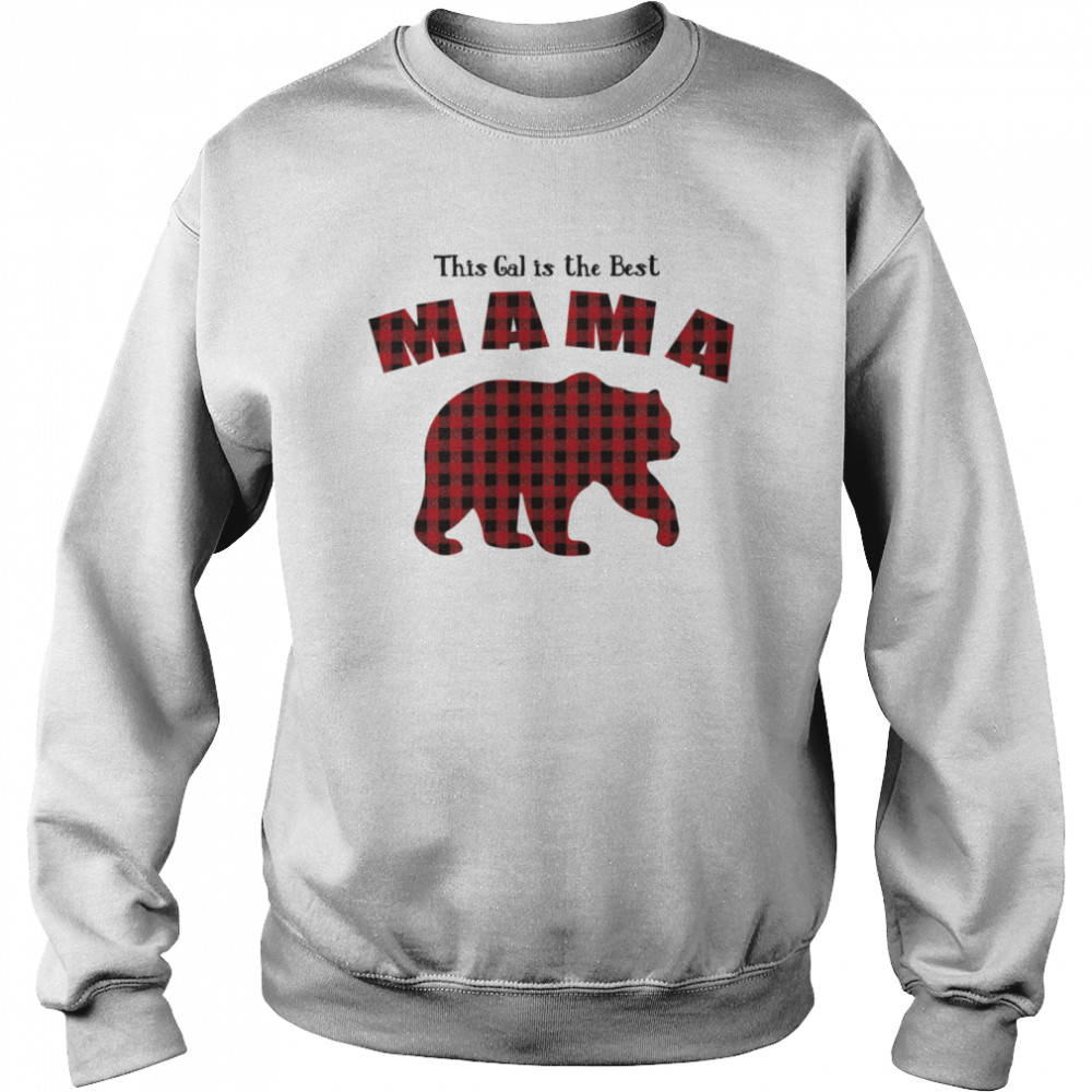 Mama Bear Plaid Proud Mothers Day Fun Mom Unisex Sweatshirt