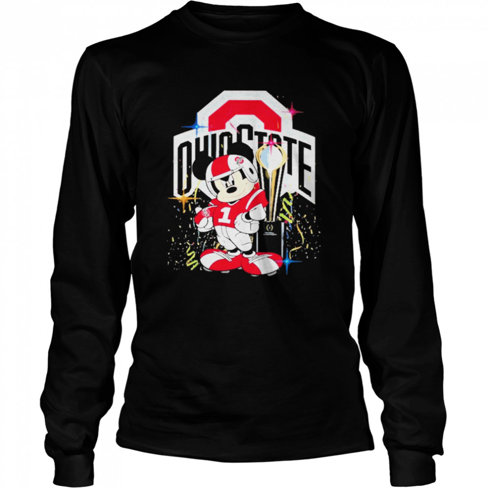 Mickey mouse CFP National Championship Ohio State 24 52 Alabama Long Sleeved T-shirt