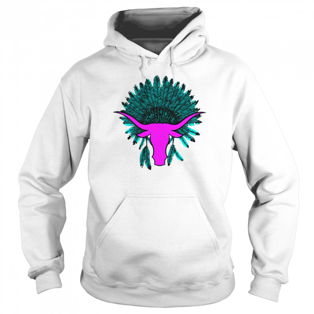 Native American Hat With Cattle Unisex Hoodie