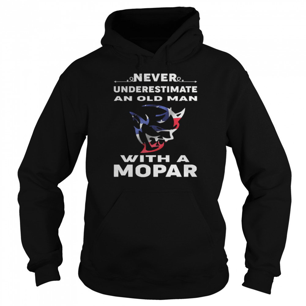Never underestimate an old man with a mopar Unisex Hoodie
