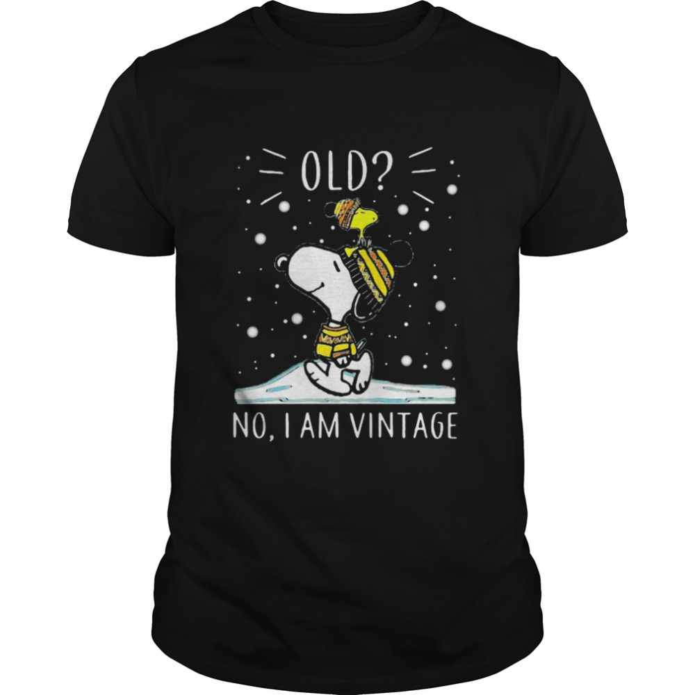 Old No I Am Vintage Snoopy And Woodstock shirt