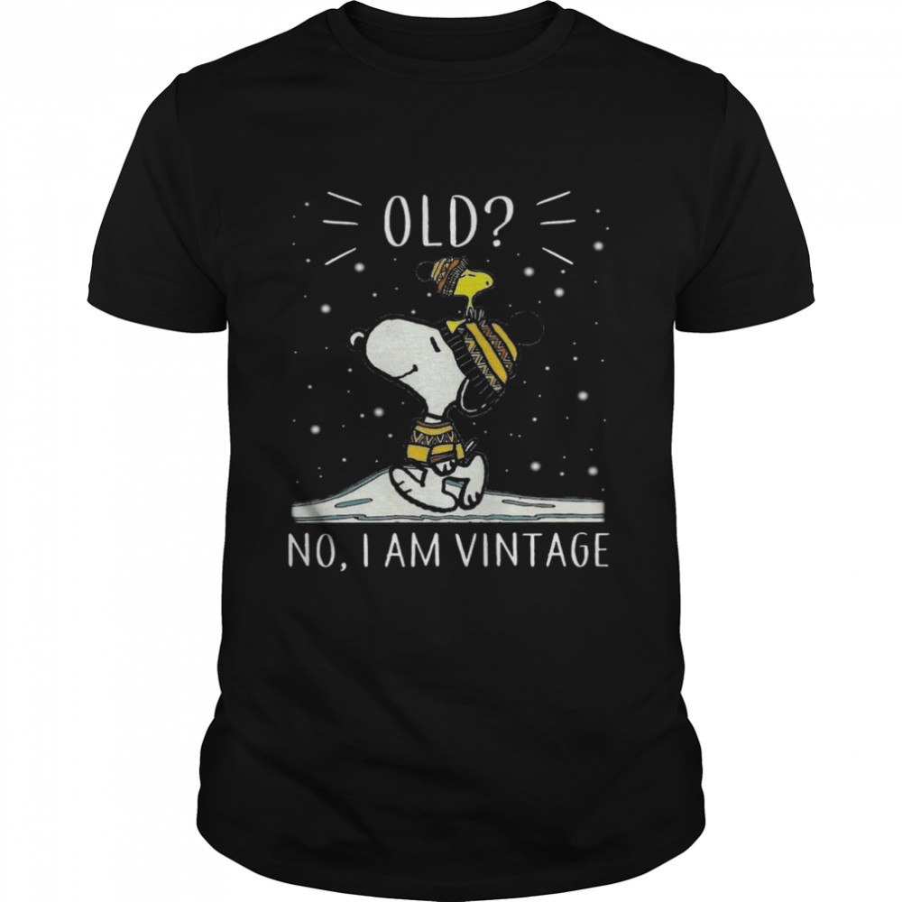 Old No I am Vintage Snoopy and WoodStock shirt