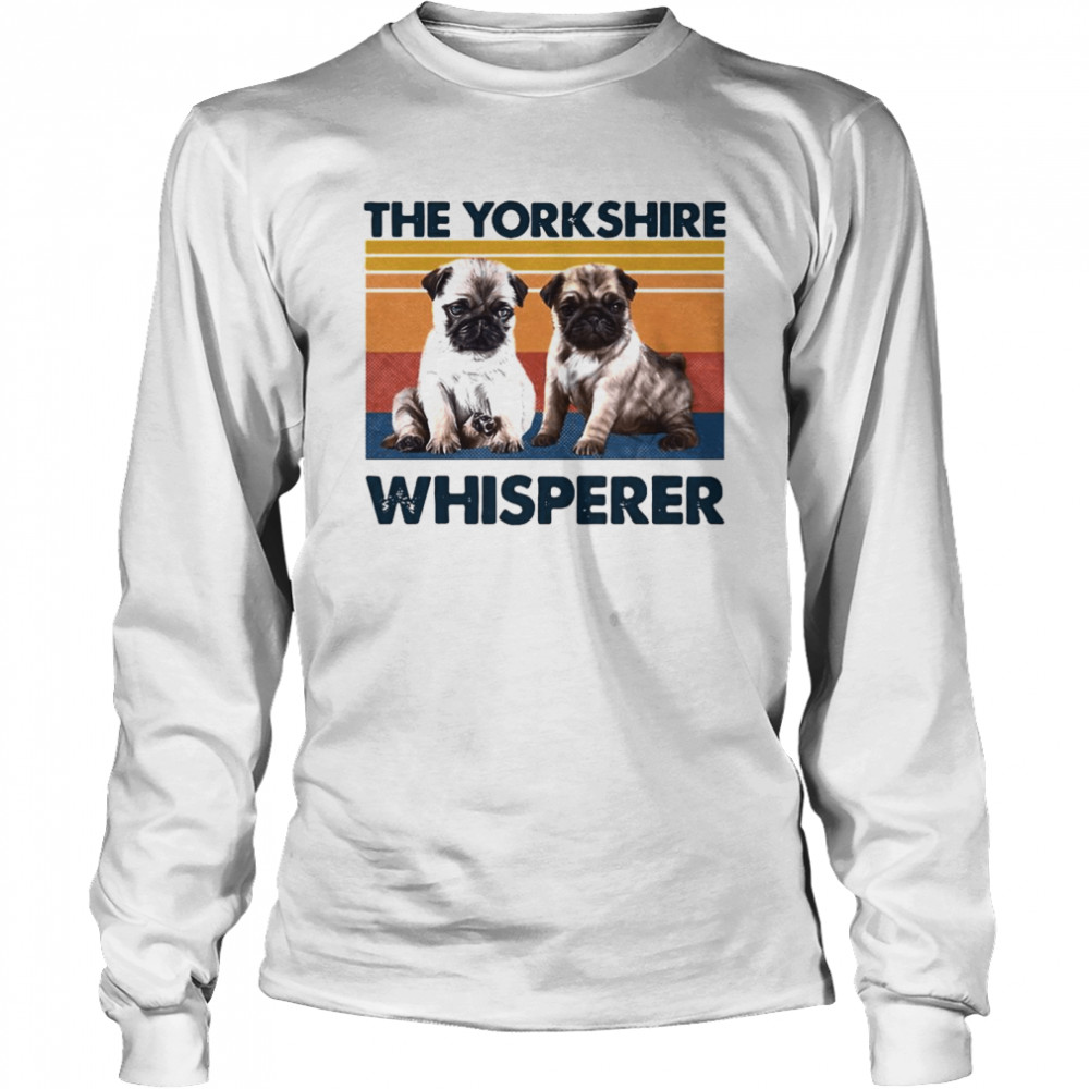 Pug The Yorkshire Whisperer Vintage Long Sleeved T-shirt