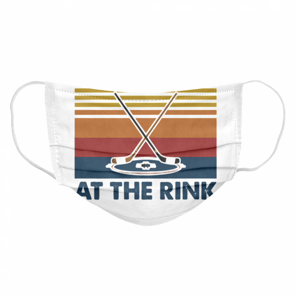 Raised A The Rink Golf Ball Vintage Cloth Face Mask