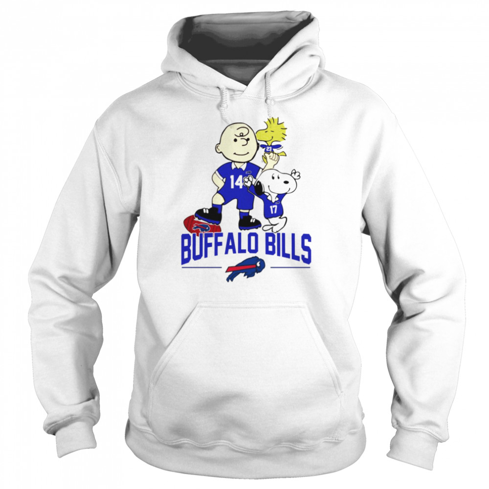 Snoopy and Charlie Brown Buffalo Bills Unisex Hoodie