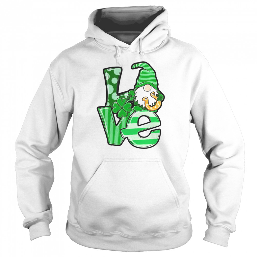 St.Patrick’s Day Gnome love hooves Unisex Hoodie