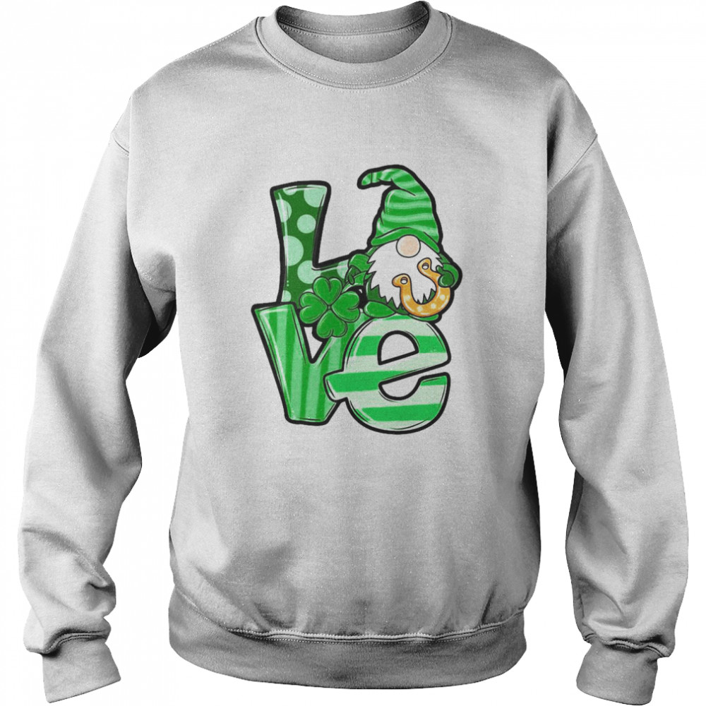 St.Patrick’s Day Gnome love hooves Unisex Sweatshirt