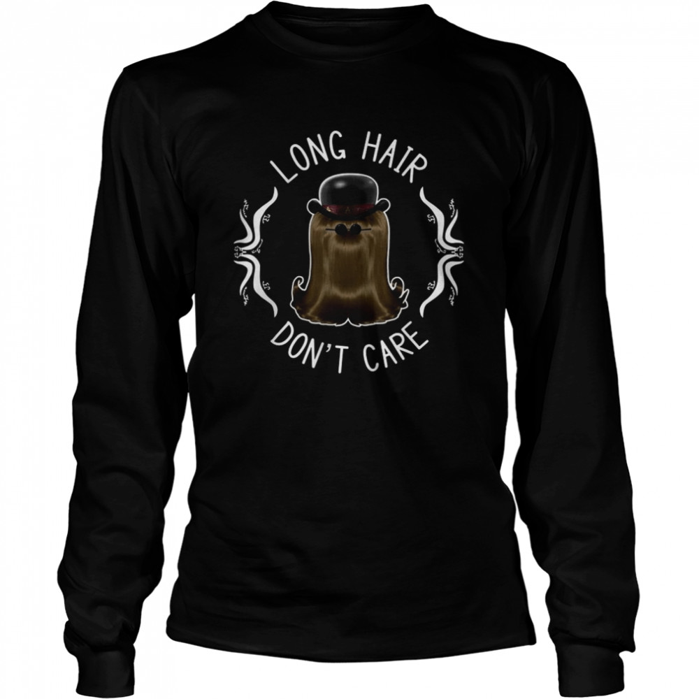 The Addams Family Cousin It Long Hair Dont Care Long Sleeved T-shirt