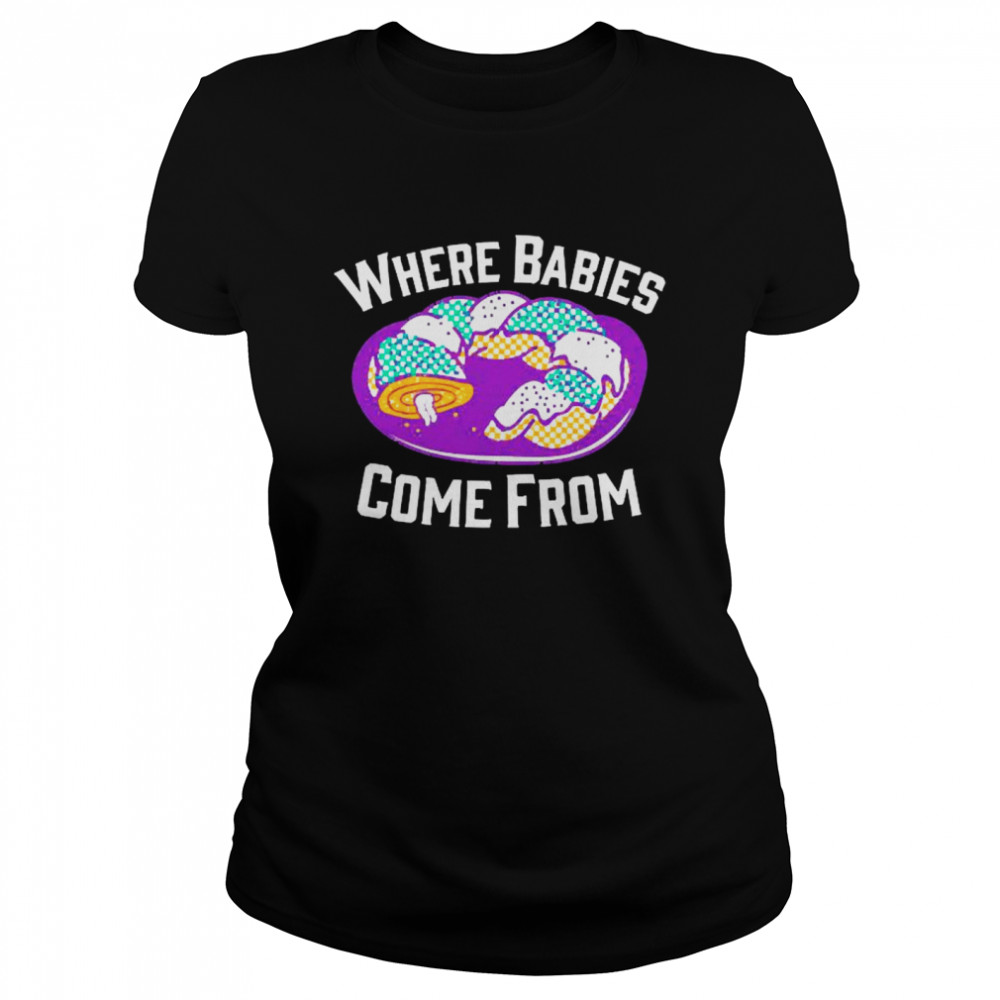 Where babies come from cake Classic Women's T-shirt