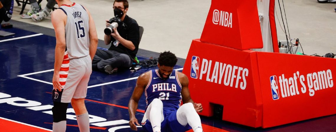 Philadelphia 76ers’ Joel Embiid to have MRI after exiting Game 4 with right knee soreness