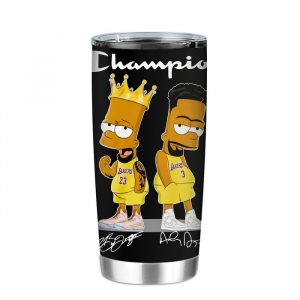 Champion Lebron James Jersey Lakers The Simpsons Signatures Tumbler