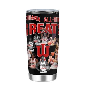 Indiana Hoosiers all time greats legend signatures Tumbler