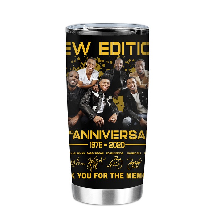 New Edition 42ND Anniversary 1978 2020 Thank You For The Memories Tumbler
