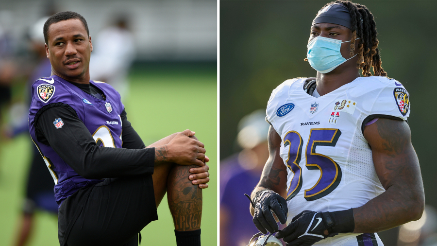 Ravens CB Marcus Peters, RB Gus Edwards suffer torn ACLs in practice