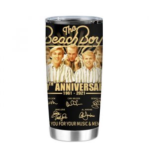 The Beach Boys 60th Anniversary 1961 2021 Thank You For The Memories Signature Tumbler