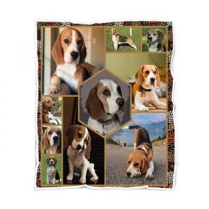 Beagle Dog Quilt Fleece Blanket