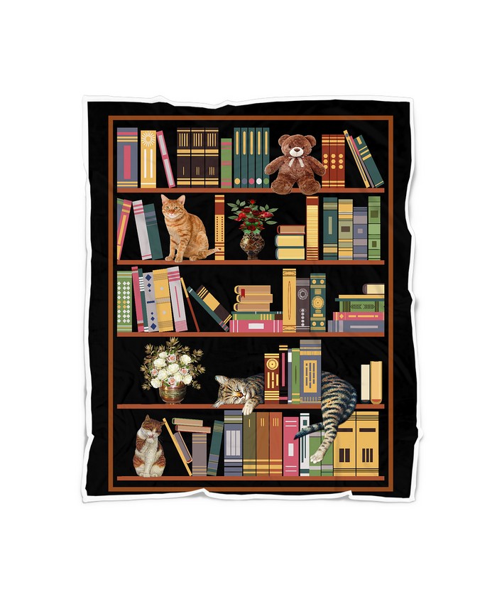 Blanket Cat Book Quilt Fleece Blanket Bundle