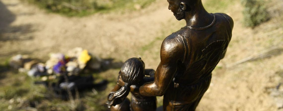 Statue of Kobe Bryant, daughter Gianna placed at crash site on 2-year anniversary of deaths