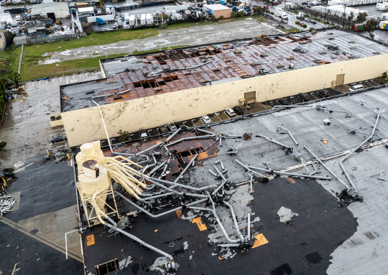 Los Angeles area hit by rare tornado – the strongest one to hit the county since 1983