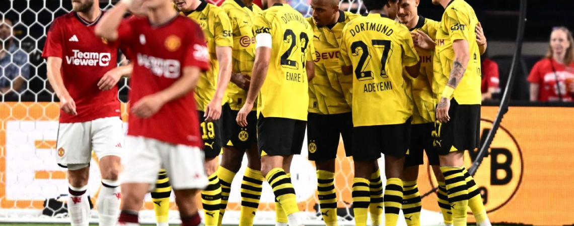 Man United beaten by Dortmund in Vegas to end U.S. tour